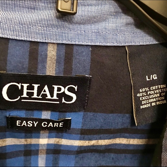 Chaps easy care button down shirt size Large - Picture 3 of 4